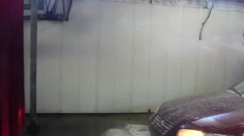 Car wash Car with broken window HD Stockbeeldmateriaal 445438