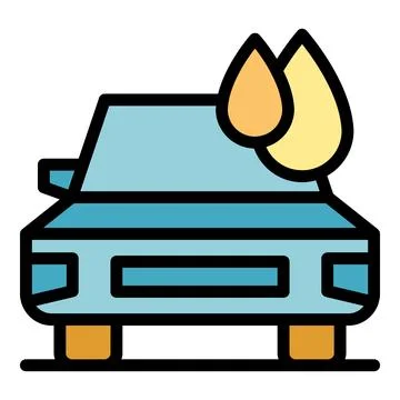 Car wash dropper icon vector flat Stock Illustration