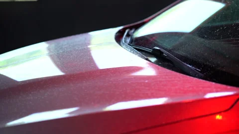 Car Wash Drying Car Video stock 155763601
