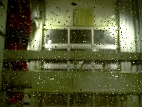 Car wash drying look from inside of the car Stock Footage 72920589