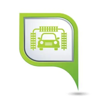 Car wash GREENpointer Stock Illustration