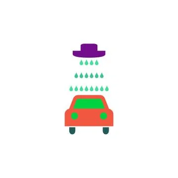 Car wash Icon Vector 스톡 일러스트