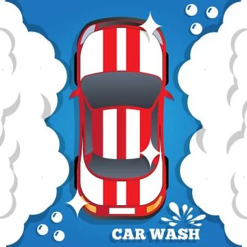 Car wash. Stock Illustration