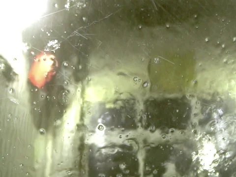 Car wash from inside of the car Stock Footage 72920742