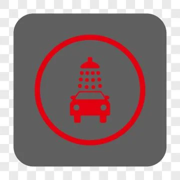 Car Wash Interface Toolbar Button Illustrazione stock
