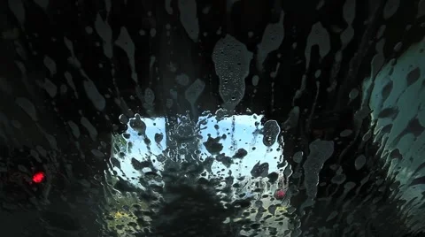 CAR WASH INTERIOR WINDOW Stock Footage 953137