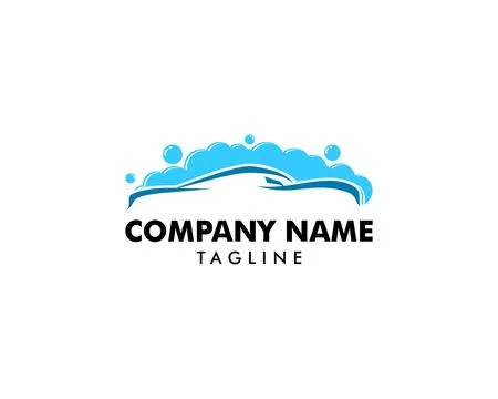 Car Wash Logo Template Designs Stock Illustration