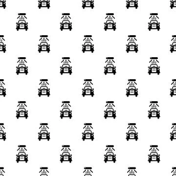 Car wash pattern vector seamless Stock Illustration