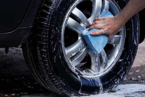 The car wash 库存照片