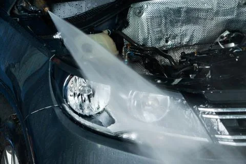 The car wash 库存照片