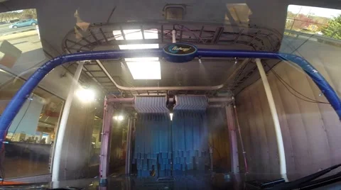 Car Wash Point of View, Phantom Ride 11-19-2014 Video stock 44348476