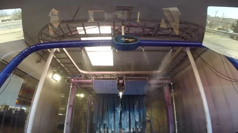 Car Wash Point of View, Phantom Ride 01-19-2015 Stock Footage 46044062