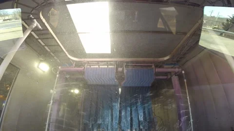 Car Wash Point of View, Phantom Ride 01-19-2015 Stock Footage 46113411