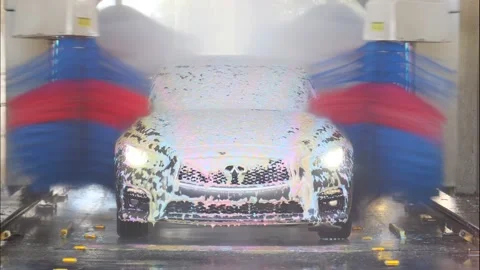 Car Wash Time Lapse Stock Footage 229549174