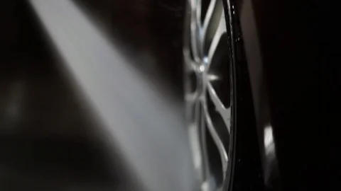 Car wash using high pressure water jet. Stock Footage 116571031