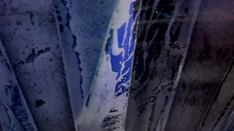 Car wash view from inside the car Stock Footage 239470206