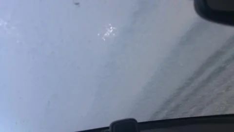 Car wash view from inside windshield covered with foam, Concept of cleaning Vídeos de archivo 341865239