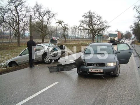 Car water technology accident traffic wreck body Stock Photos