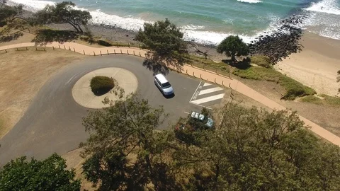 Car at Waterfront Stock Footage 89319667