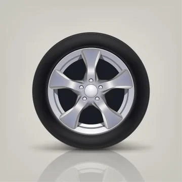 Car wheel 01 Stock Illustration