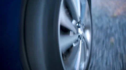 Car wheel close up Stock Footage 93661833