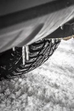 Car wheel close-up Stock Photos