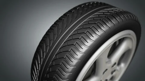 Car wheel Stock Footage 32648471