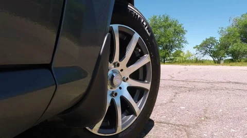 Car Wheel Stock Footage 51055501
