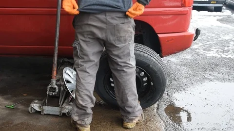 Car wheel Stock Footage 97501343