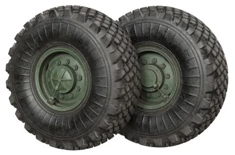 Car wheel green Stock Illustration