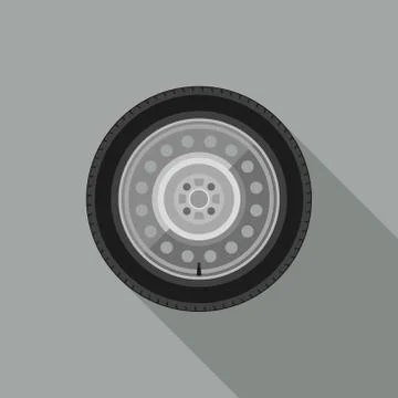 Car wheel icon Stock Illustration