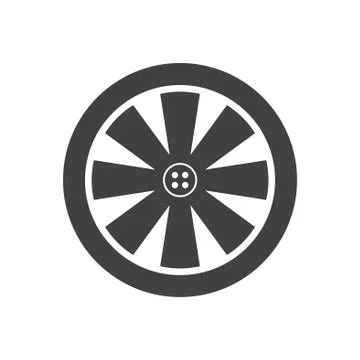 Car wheel icon Stock Illustration