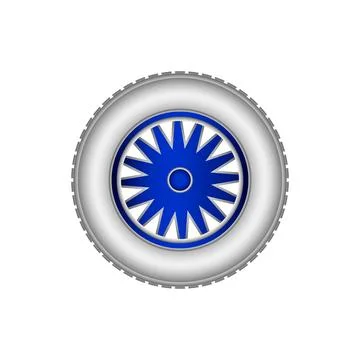 Car wheel icon. Stock Illustration