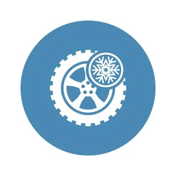 Car wheel icon symbol vector Stock Illustration