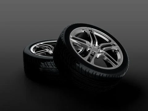 Car wheel Stock Illustration