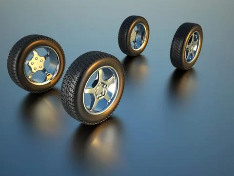 Car wheel Stock Illustration