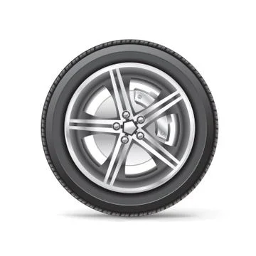 Car wheel Stock Illustration