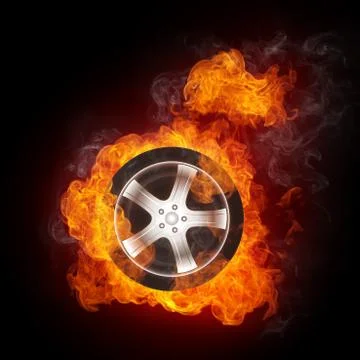 Car Wheel Stock Illustration