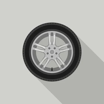 Car wheel Stock Illustration
