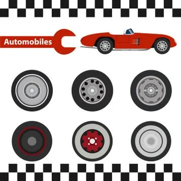 Car wheel Stock Illustration