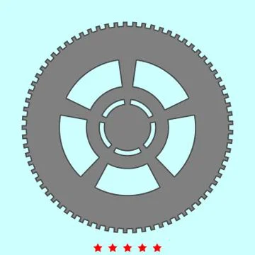 Car wheel it is icon . Stock Illustration