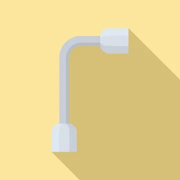 Car wheel key icon, flat style イラスト素材