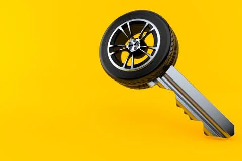 Car wheel key Stock Illustration
