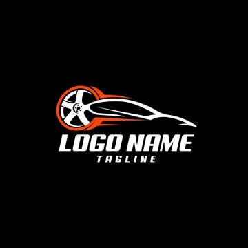 Car wheel logo design vector Stock-Illustration