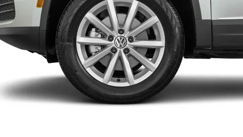 Car wheel Reflex Silver Metallic 2017 Volkswagen Tiguan Wolfsburg with 4MOTION Stock Footage 159906678