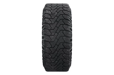 Car wheel, side view Stock-Illustration