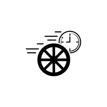 Car wheel speed icon. Element of speed icon for mobile concept and web apps Stock Illustration