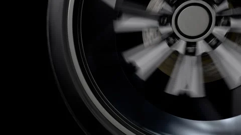 Car wheel is spinning fast 動画素材 330008255