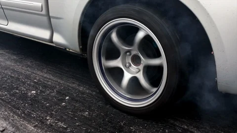 Car wheel spinning. Stock Footage 94450594