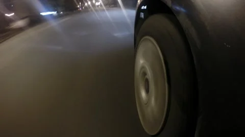 Car wheel timelapse Stockbeeldmateriaal 40117364